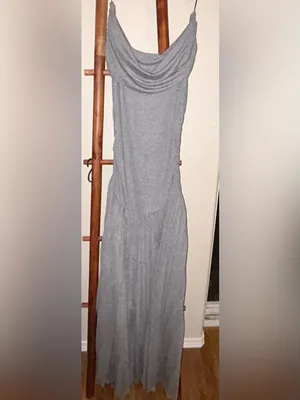 Lioness Field of Dreams Maxi Dress Size S Grey Original Price $109 thumbnail 8