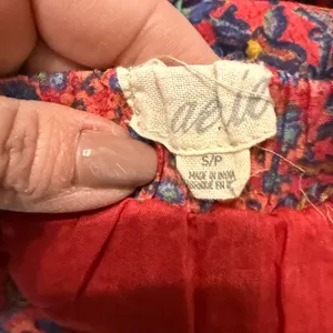aerie Pink Multicolor Floral Mini Skirt with pockets thumbnail 5