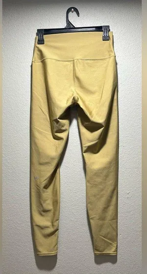 Alo 7/8 High Waist Airlift Legging, women’s size large in a gold/mustard color. thumbnail 2