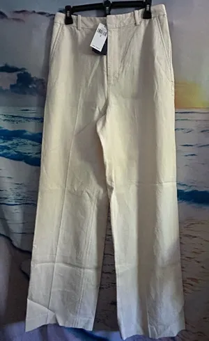Polo By Ralph Lauren Classic Women’s Cream Straight-Leg Hemp Pants SZ 6 NWT thumbnail 1