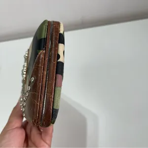 Y2K Camouflage Cross Bifold Wallet Rhinestone Clutch Country Road Cowgirl Grunge thumbnail 8