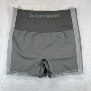 Outdoor Voices High‎ Rise Warmup Shorts Athletic Compression Gray Size M thumbnail 7