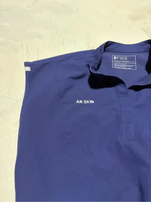 FIGS Navy blue scrub bodysuit small thumbnail 3