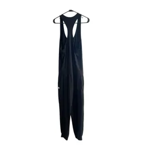 Vuori Lux Luna Workout Racerback Athletic Lounge Jogger Jumpsuit Black Medium thumbnail 2