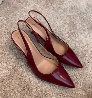 Burgundy Kitten Heels thumbnail 1