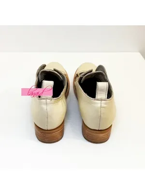 FREEBIRD by Steven NEW Mabel White Multi Pony Leather Hair Beige Brown Oxford Flat Loafers thumbnail 3