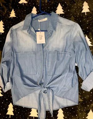 Light Denim Button Up thumbnail 1