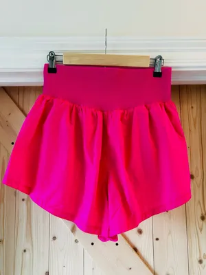 FP Movement by Free People Hot Pink High-Waist Athletic Shorts thumbnail 4