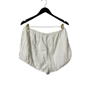 FREE PEOPLE So Breathless White Cotton Lace Gauze Casual Shorts thumbnail 3