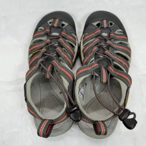 Keen Waterproof Water Newport Hiking Sandals Shoes Gray Orange Accent Size‎ 8 thumbnail 8
