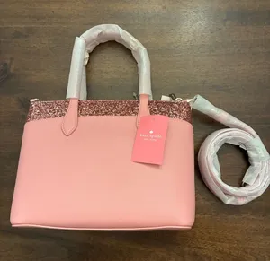 Kate Spade Satchel Flash Glitter Pink Bag Purse Crossbody New NWT thumbnail 1