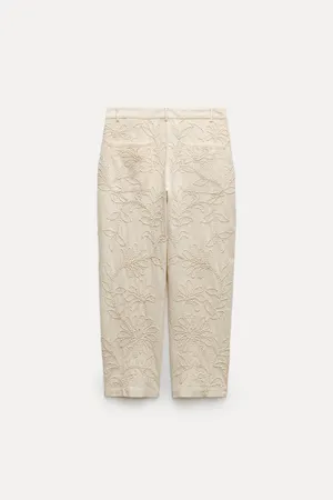 Zara NWT EMBROIDERED PANTS ZW COLLECTION. Size Medium thumbnail 5