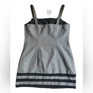 NEW Forever 21 Houndstooth Black Dark Academia Grunge Witchy Goth Mini Dress thumbnail 3