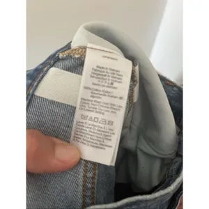 Madewell The Rail Straight Leg Jeans Womens Size 33 Large Raw Hem Medium Wash thumbnail 9