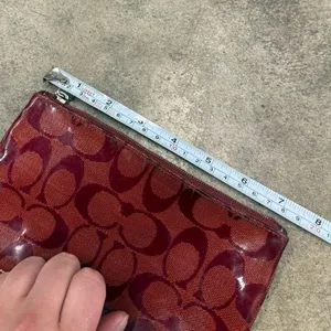 Vintage y2k Coach Patent Monogram wristlet wallet coin purse thumbnail 2