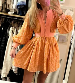 Puff Sleeve Dress thumbnail 3