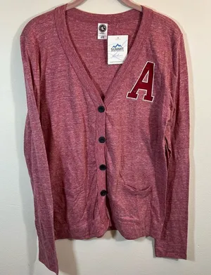 US Blanks Red Alabama A‎ Cardigan Medium NWT thumbnail 1