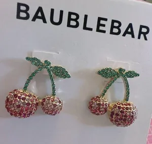 Baublebar diamonds paved cherry 🍒 earrings thumbnail 1