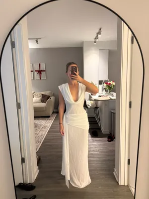 Meshki Giulia Chiffon Draped Maxi Dress thumbnail 3