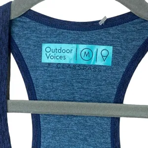 NWOT Outdoor Voices Athletic Workout Tank Top Racerback Sleeveless M Navy Blue thumbnail 7