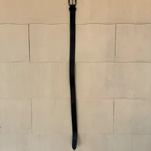 Genuine Black Leather Belt thumbnail 2