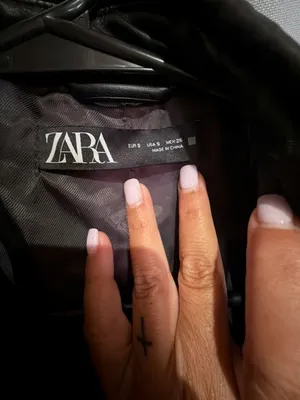 Zara Colorblock Faux Leather Moto Jacket thumbnail 2