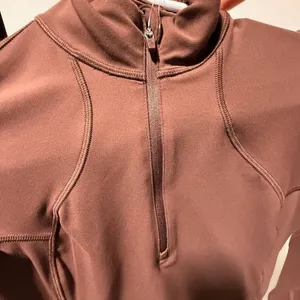 NWT CRZ Yoga brown cropped form fitting athletic jacket size 00 thumbnail 6