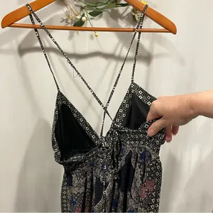 Fire Los Angeles maxi tie strap babydoll dress boho whimsigoth mermaid festival thumbnail 10