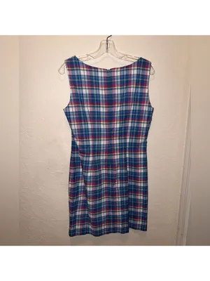 Vintage Sleeveless Plaid dress Jumper 90s teacher cottagecore thumbnail 3