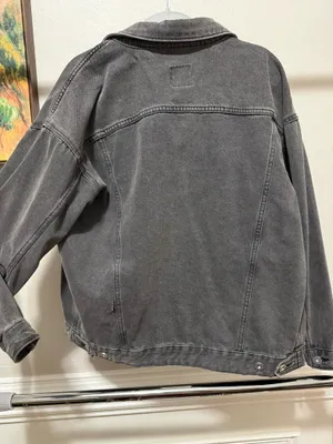 Wild Fable Black Jean Jacket Oversized thumbnail 4