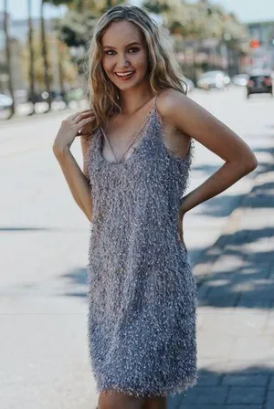 She + Sky Purple Dress thumbnail 1