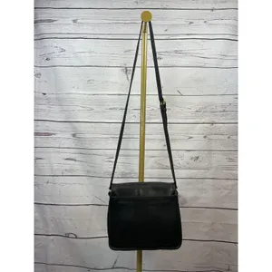 Coach Vintage Tribeca 9092 Black Leather Flap Crossbody Bag thumbnail 10