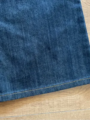Michael Kors Blue Flare Jeans Size 12 Stretch Denim Mid Rise Classic Fit Flare thumbnail 6