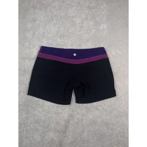 Lululemon Groove shorts 6 purple waist band thumbnail 2