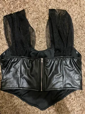 Shein Black Crop Tank thumbnail 2