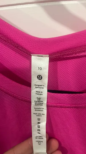 Lululemon Sonic Pink  Long Sleeve thumbnail 3