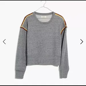 Miles by Madewell Embroidered-Trim Crop Sweatshirt C23‎ thumbnail 4