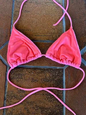 Boutique Beaded Pink Bikini Top thumbnail 3