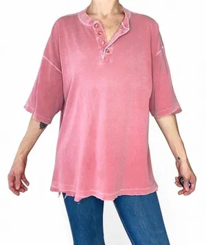 Vintage 80’s Bartack Men’s Salmon Pink Casual Distressed Basic T-Shirt thumbnail 1