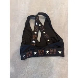 PE Nation X H&M Sports Bra Crop Top Size M Light Padding Black Start thumbnail 4