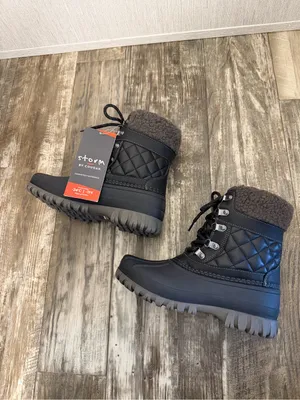 Storm by Cougar Storm Black Winter Boots with Red Accent Tag Size 7 Wide thumbnail 5