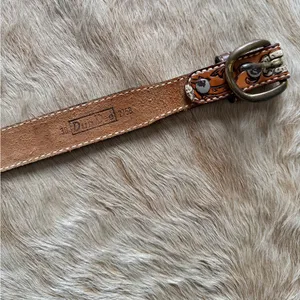 Vintage “Shirley” Hand Tooled Leather Western Belt Floral Size 30 thumbnail 3