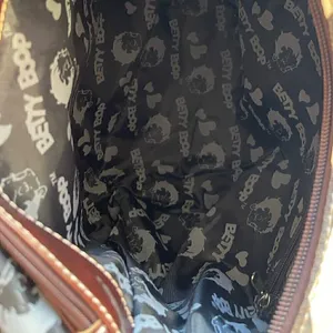Betty Boop Faux Leather Purse Cow Spots Print Western Vintage Tote Bag thumbnail 14