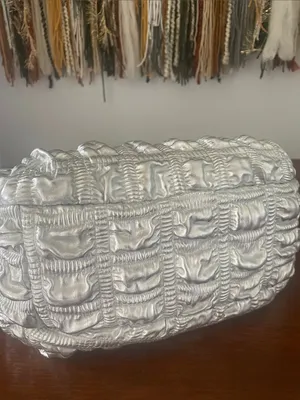 Silver Quilted Top-Handle Women's Bag Jason wu thumbnail 5