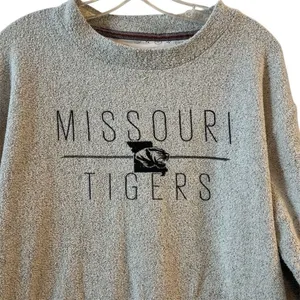 Pressbox Missouri Tigers‎ Graphic Sweatshirt  M Gray Pullover thumbnail 2