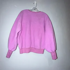 Pilcro Slouchy Crew-Neck Sweatshirt Orchid Pink Small Sherpa Dolman Sleeve #1400 thumbnail 5