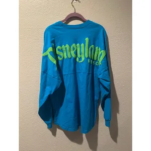 NWOT Disney Parks Disneyland Neon Blue and Green Spirit Jersey M thumbnail 4