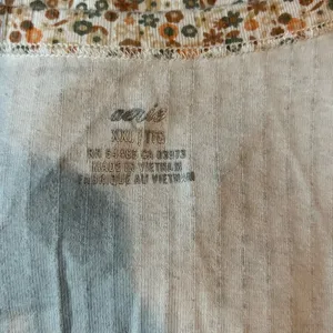 Aerie tank top size small, floral pattern shades of orange+green thumbnail 3
