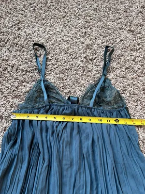 Victoria's Secret Pleated Rhinestone Strap Babydoll Chemise thumbnail 9