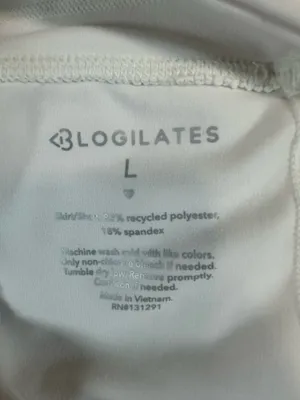 Blogilates Women’s Large White Skort Tennis Pickleball Athletic Drawstring Skirt thumbnail 7